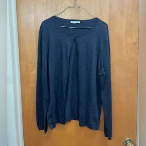 Pendleton dark charcoal merino wool  Women's Sweater cardigan